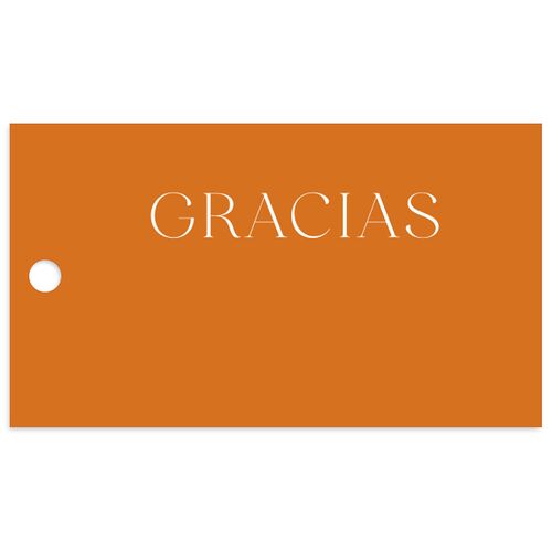 Hacienda Elegante Favor Gift Tags Gold Cinnamon Signature