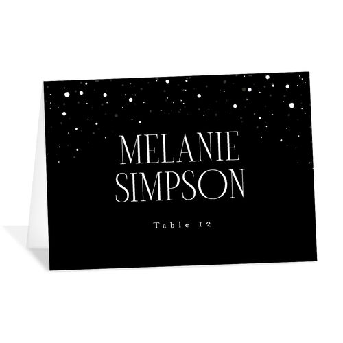 Sparkling Night Place Cards Midnight Signature
