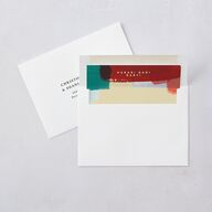 Baby's First Kwanza Painted Watercolor Envelope Liners Red Clay Standard