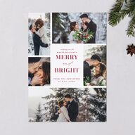 Portrait Gallery Holiday Holiday Cards Burgundy Signature Blank Standard Portrait