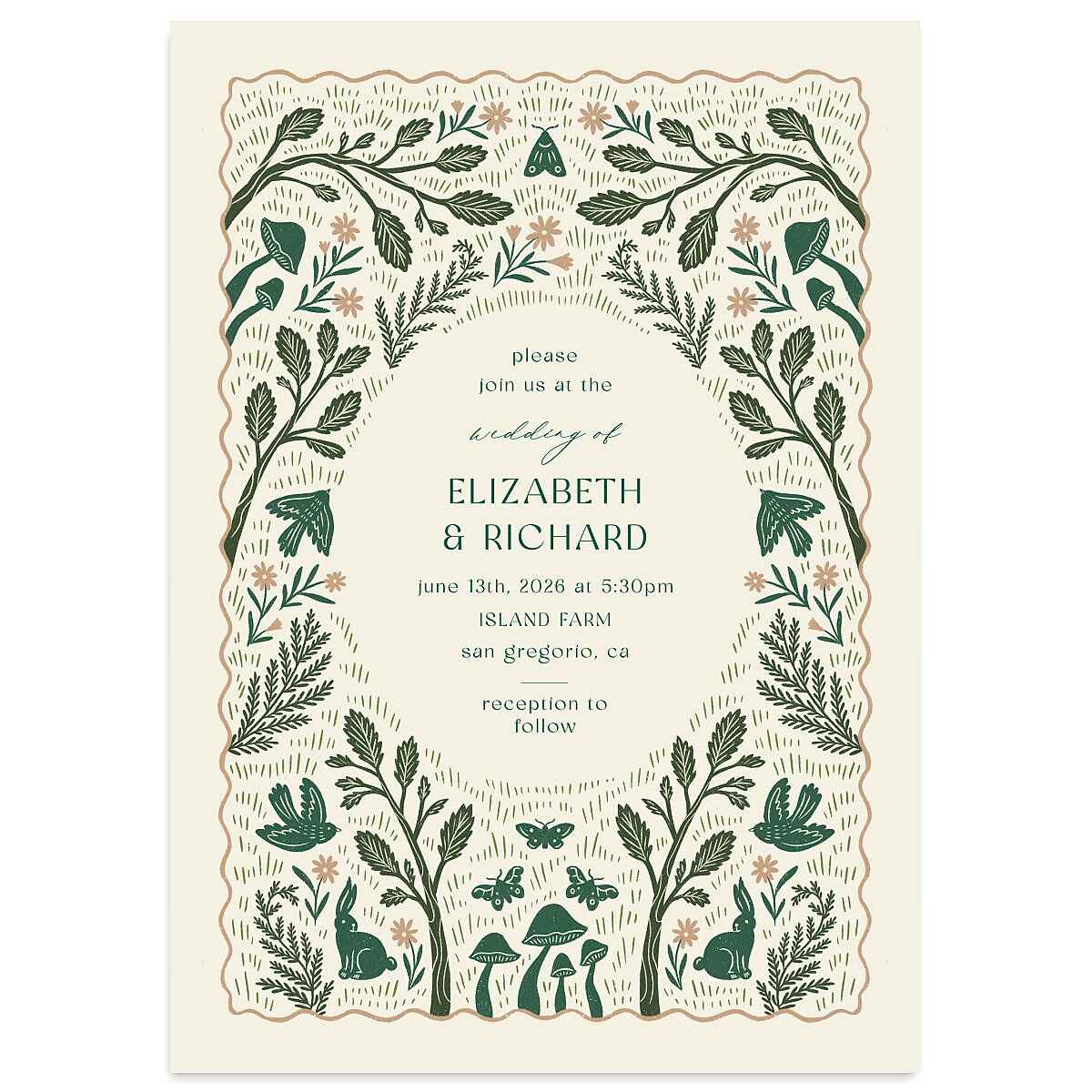 Woodland Whimsy Wedding Invitations