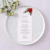 Christmas Poinsettia Menus Ruby Signature