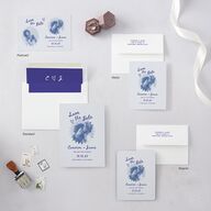 Retro Photocopy Flyer Save the Date Postcards Ice Blue