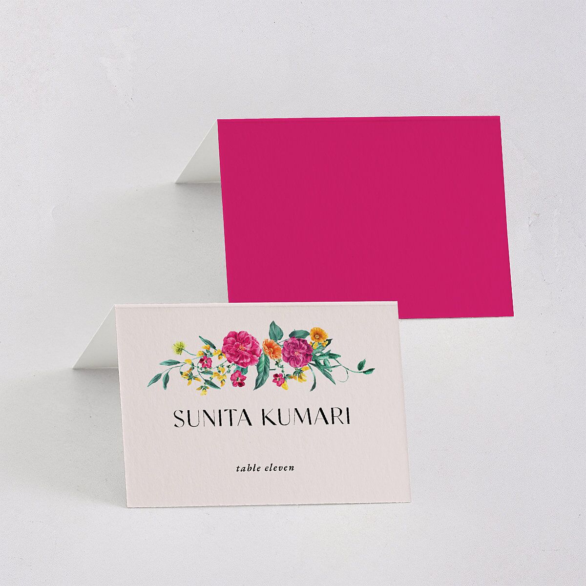Indian Ascending Garland Place Cards Peony Signature