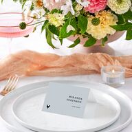 Vertical Names Place Cards Licorice Signature
