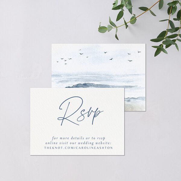 Coastal Love URL RSVP Cards Cruise Signature Standard