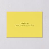 Rustic Sunflower Wedding Response Cards Solar Power Signature