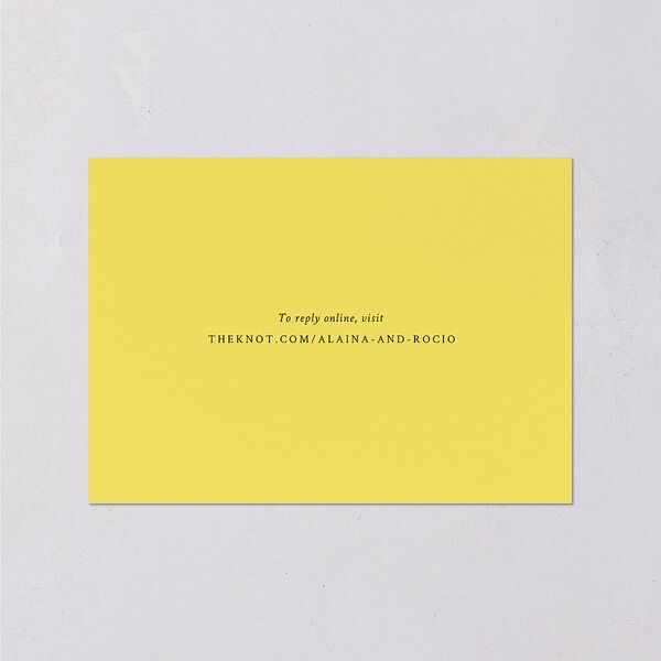Rustic Sunflower Wedding Response Cards Solar Power Signature