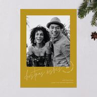 Christmas Wishes Holiday Cards Marigold Signature Blank Portrait  Standard