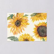 Sunflower Wedding Response Cards Cream Signature Standard