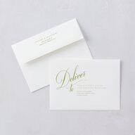 Modern Wedding Of Calligraphy Wedding Invitations Chartreuse Signature Blank No Standard