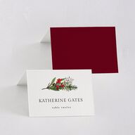 Christmas Poinsettia Place Cards Ruby Signature