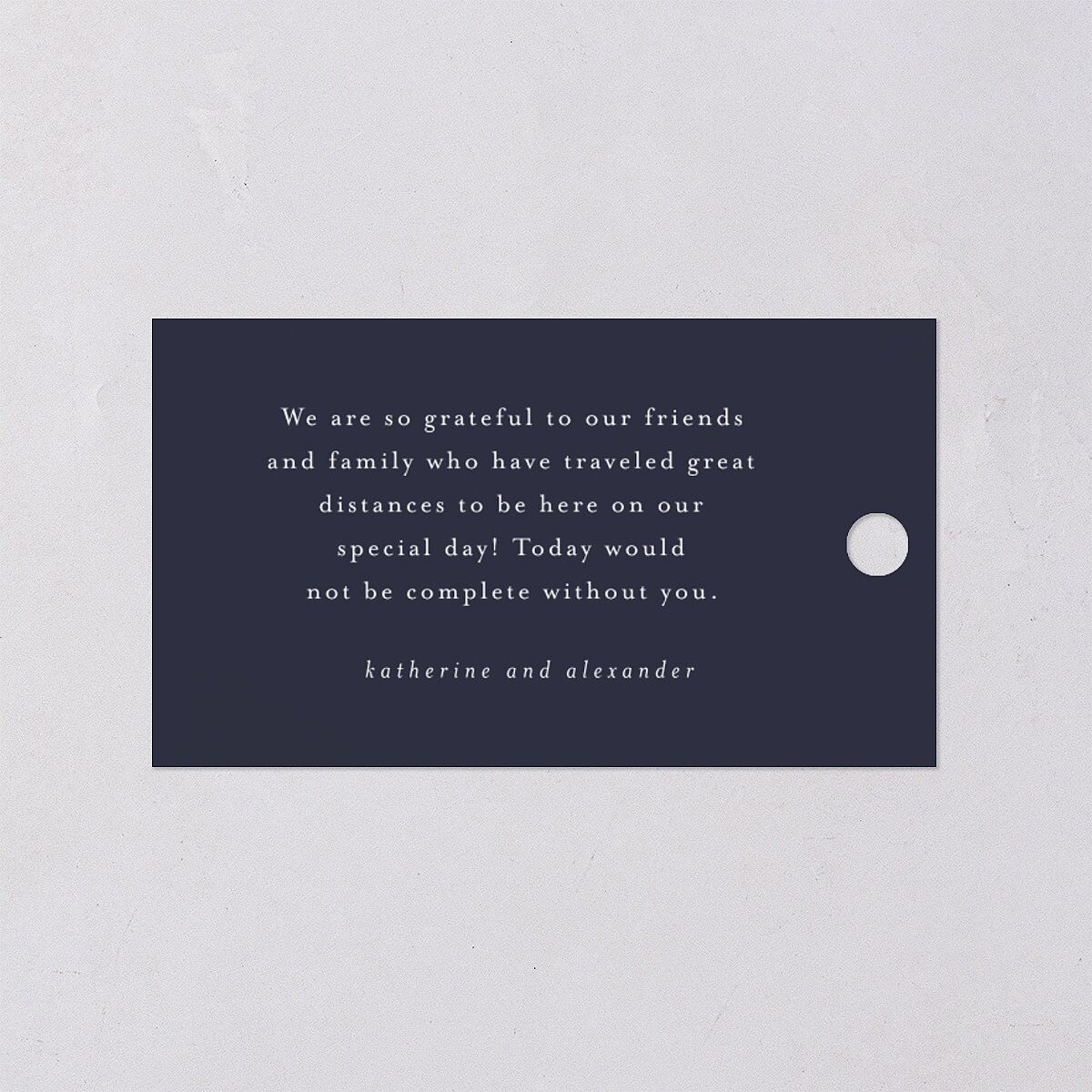 Romantic Branches Favor Gift Tags Navy Signature