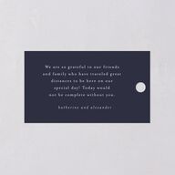 Romantic Branches Favor Gift Tags Navy Signature