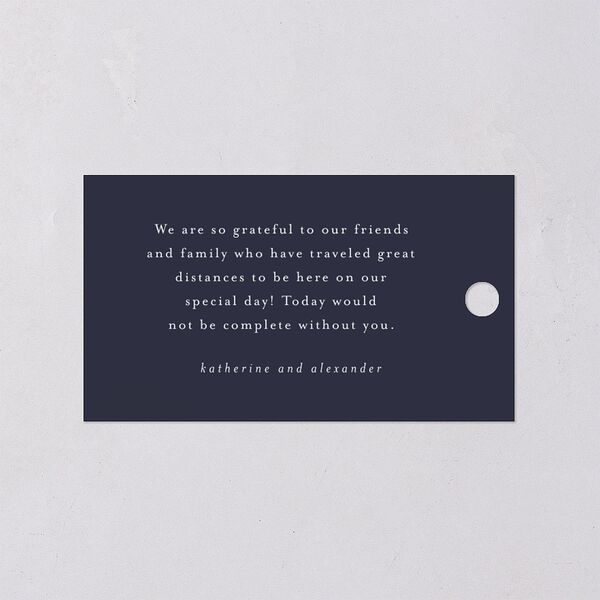 Romantic Branches Favor Gift Tags Navy Signature