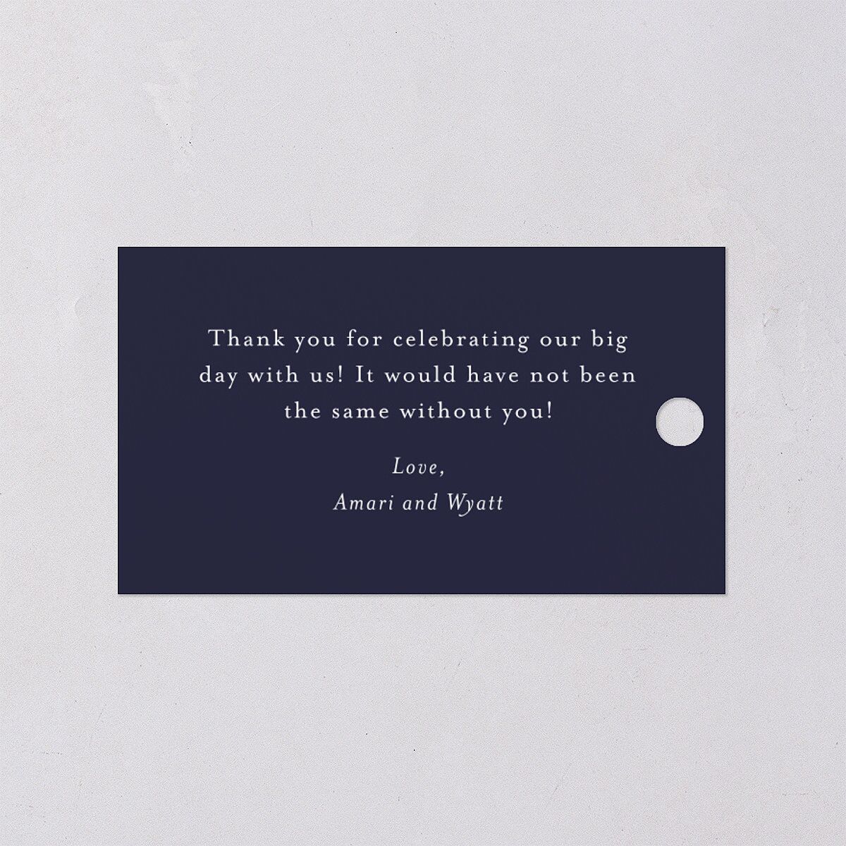 Rustic Branch Frame Favor Gift Tags Navy Signature