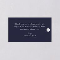 Rustic Branch Frame Favor Gift Tags Navy Signature