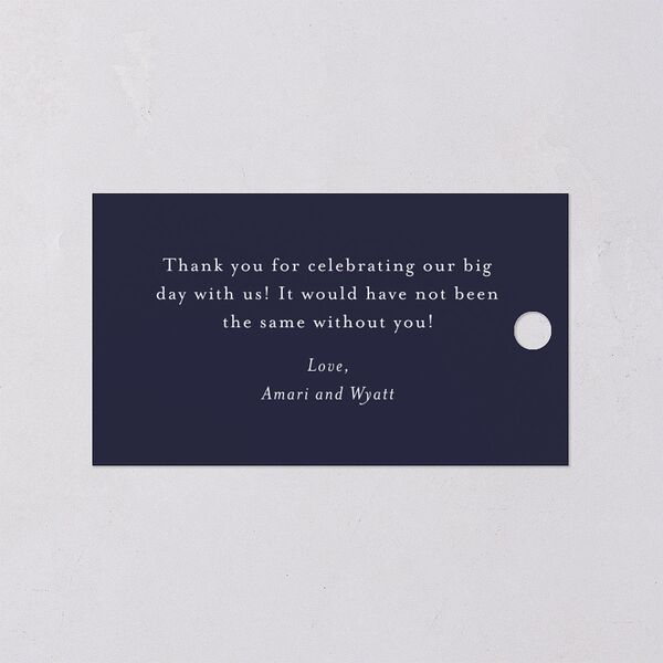 Rustic Branch Frame Favor Gift Tags Navy Signature