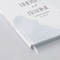 Watercolor Wash Wedding Guest Book Pool