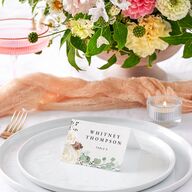 Rustic Botanical Place Cards Thyme Signature