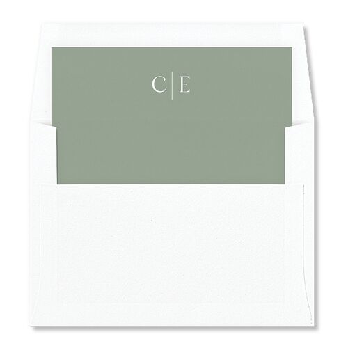 Triptych Photo Envelope Liners Eucalyptus Standard