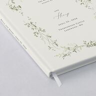Dainty Fairytale Greenery Guest Books Hunter Green