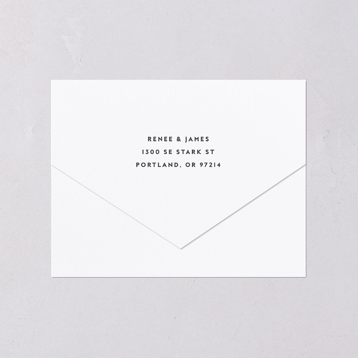 We Do All-in-One Wedding Invitations Medieval Grey Signature Light Both Recipient and Return Addresses No
