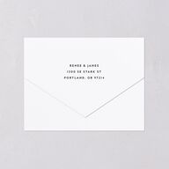 We Do All-in-One Wedding Invitations Medieval Grey Signature Light Both Recipient and Return Addresses No