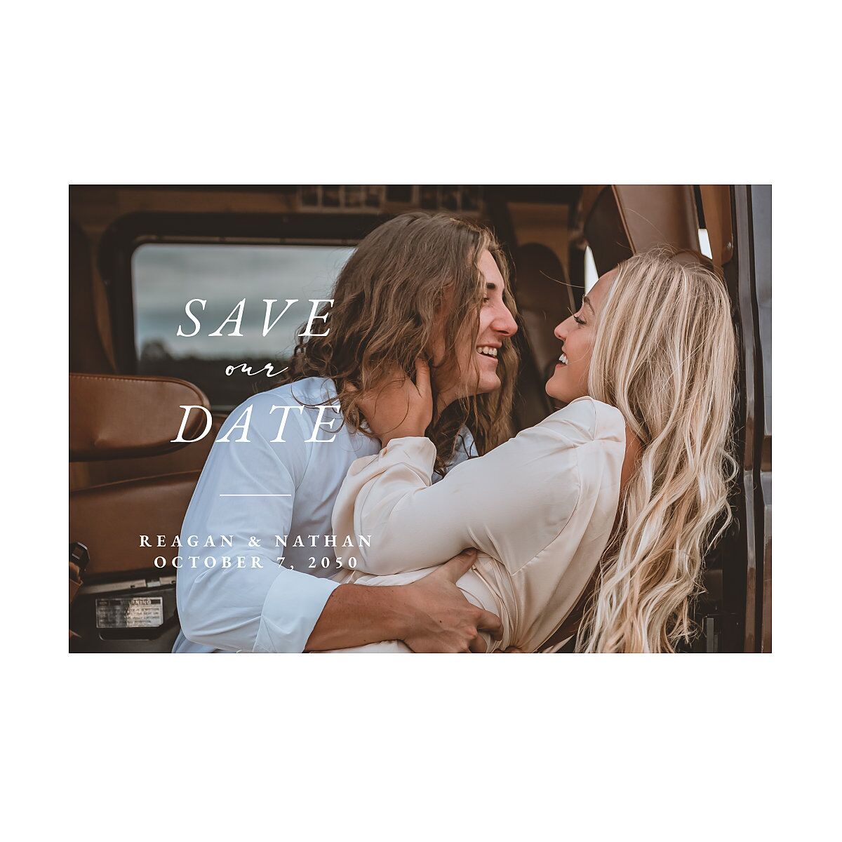 Bohemian Hoop Save The Date Postcards 
