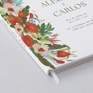 Flores Tropicais Guest Books Red Clay