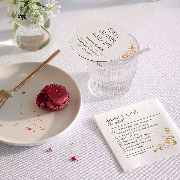 Wildflower Nouveau Coasters Dark Camo Cardboard Circle