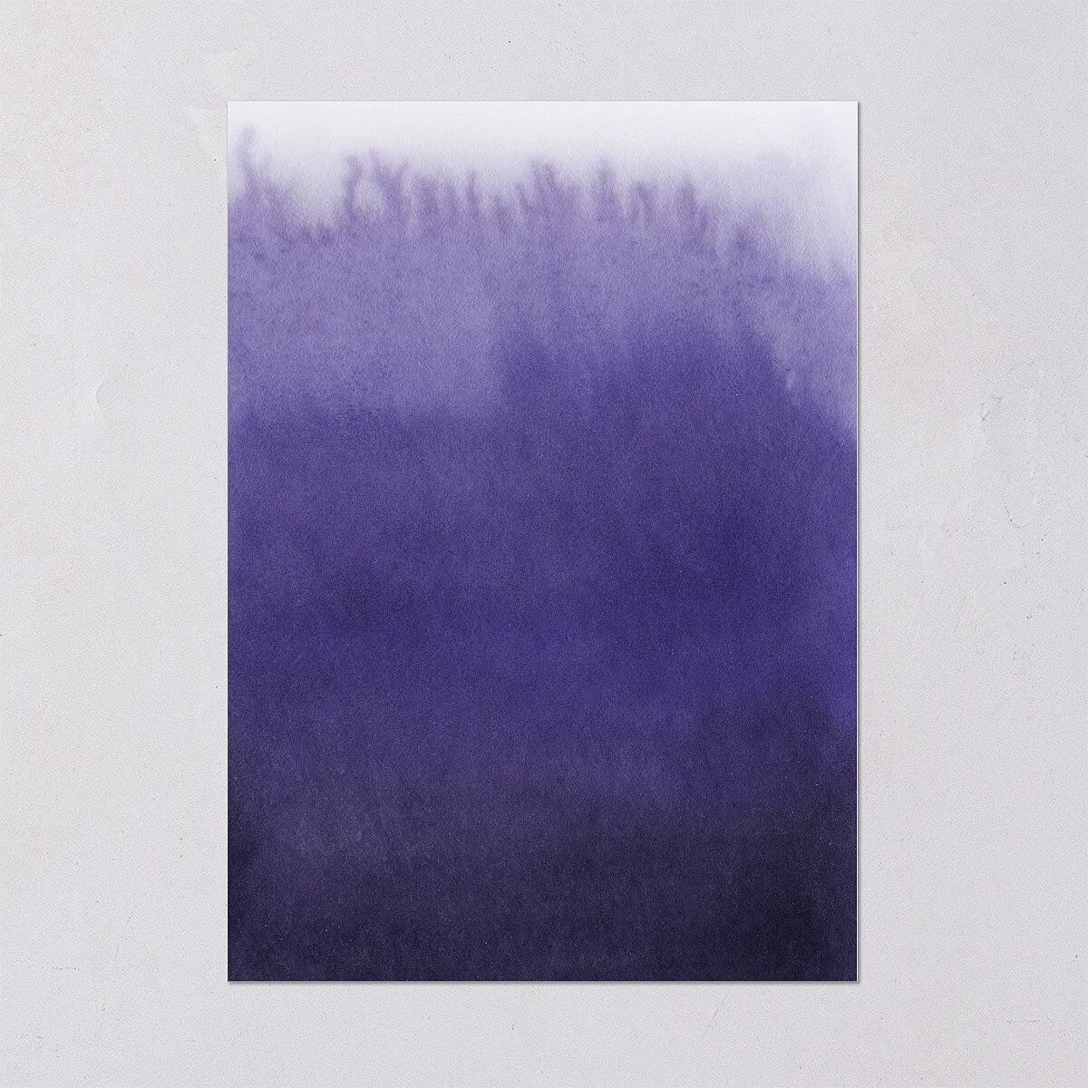 Painted Ethereal Wedding Invitations Jewel Purple Signature Blank No