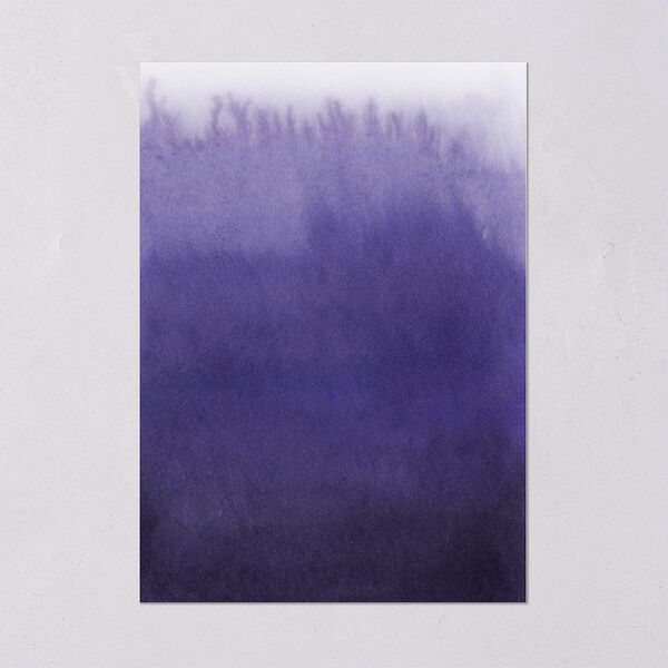 Painted Ethereal Wedding Invitations Jewel Purple Signature Blank No