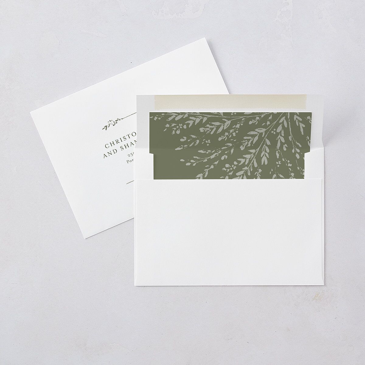 Rustic Branch Frame Bridal Shower Invitations Pure White Signature Blank