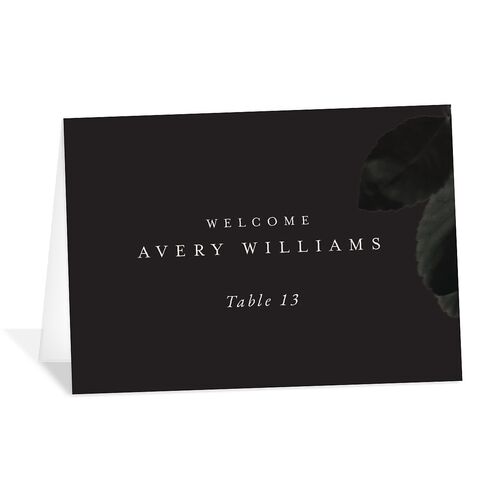 Vintage Gothic Place Cards Licorice Signature