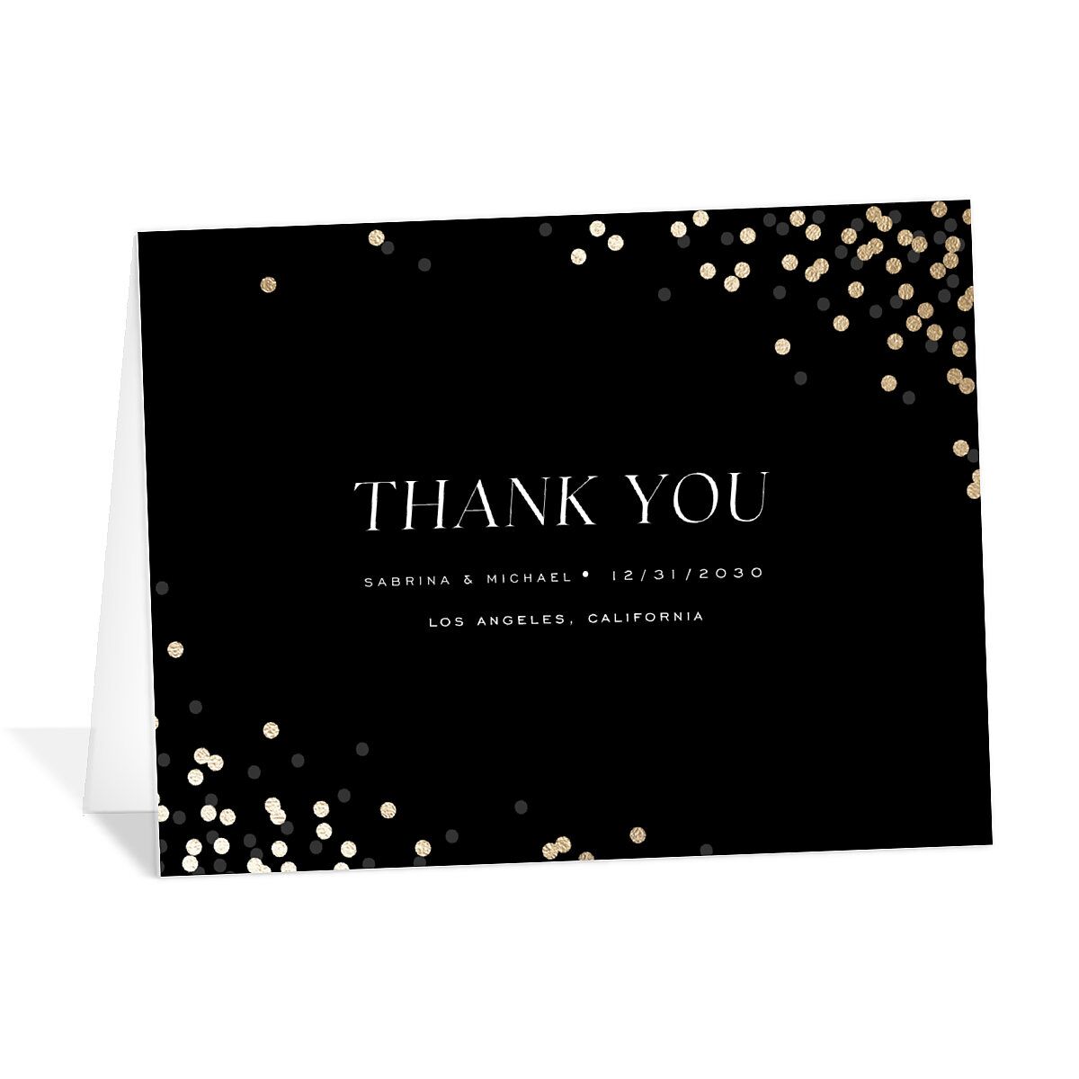 Confetti Glam Thank You Cards