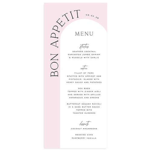 Love Is Patient Menus Amethyst Signature