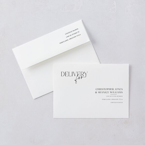 Nothing Fancy Wedding Invitations Pure White Signature Blank No Standard