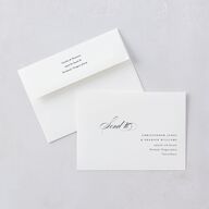 Classic Flourish Wedding Invitations Pure White Signature Blank No Standard