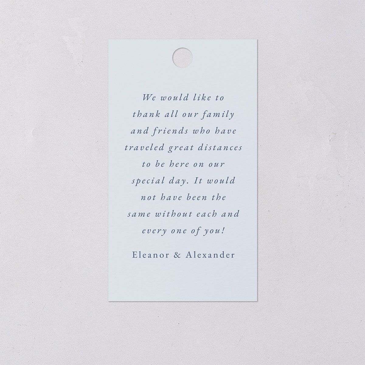 Timeless Floral Foil Favor Gift Tags Gold Dusty Blue Signature