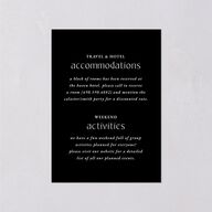 Til Death Do We Disco Wedding Enclosure Cards Licorice Signature