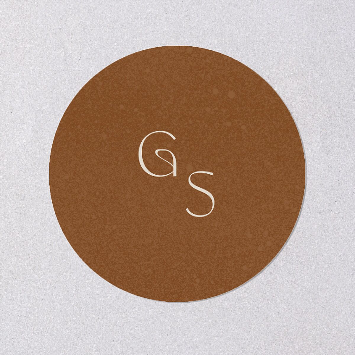 Desert Moon Wedding Stickers Dark Navy Circle