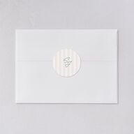 Destination Photo Poster Wedding Stickers Dusty Blue Circle