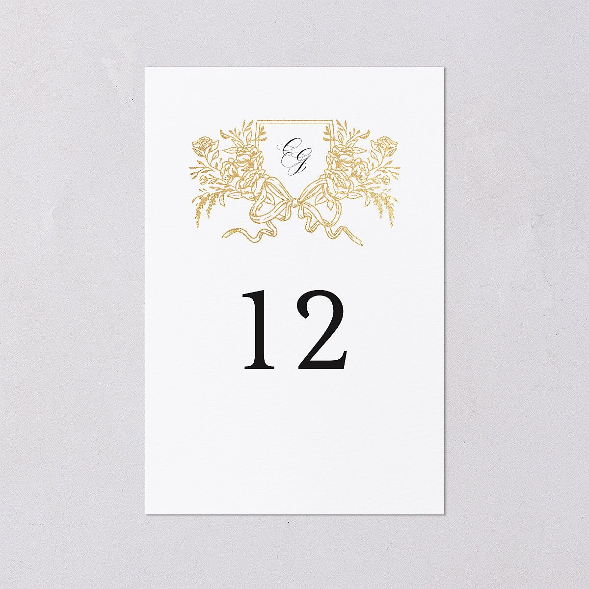 Rose Garden Crest Table Numbers by Bridgerton — view 1
