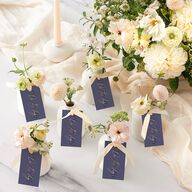 On This Day Favor Gift Tags Gold Midnight Navy Signature