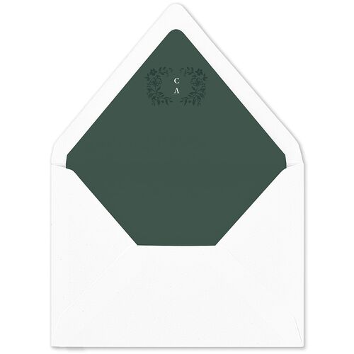 Luxury Wildflower Foil Euro Envelope Liners Forest Luxe