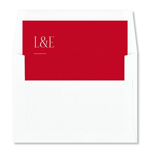 Editorial QR Envelope Liners True Red Standard