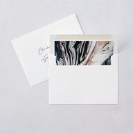 Simply Striking Wedding Invitations Navy Signature Blank No Standard