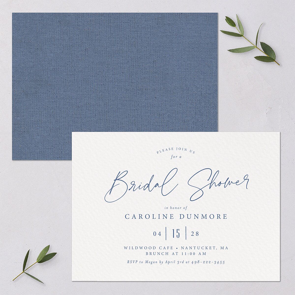 Coastal Love Bridal Shower Invitations — view 1