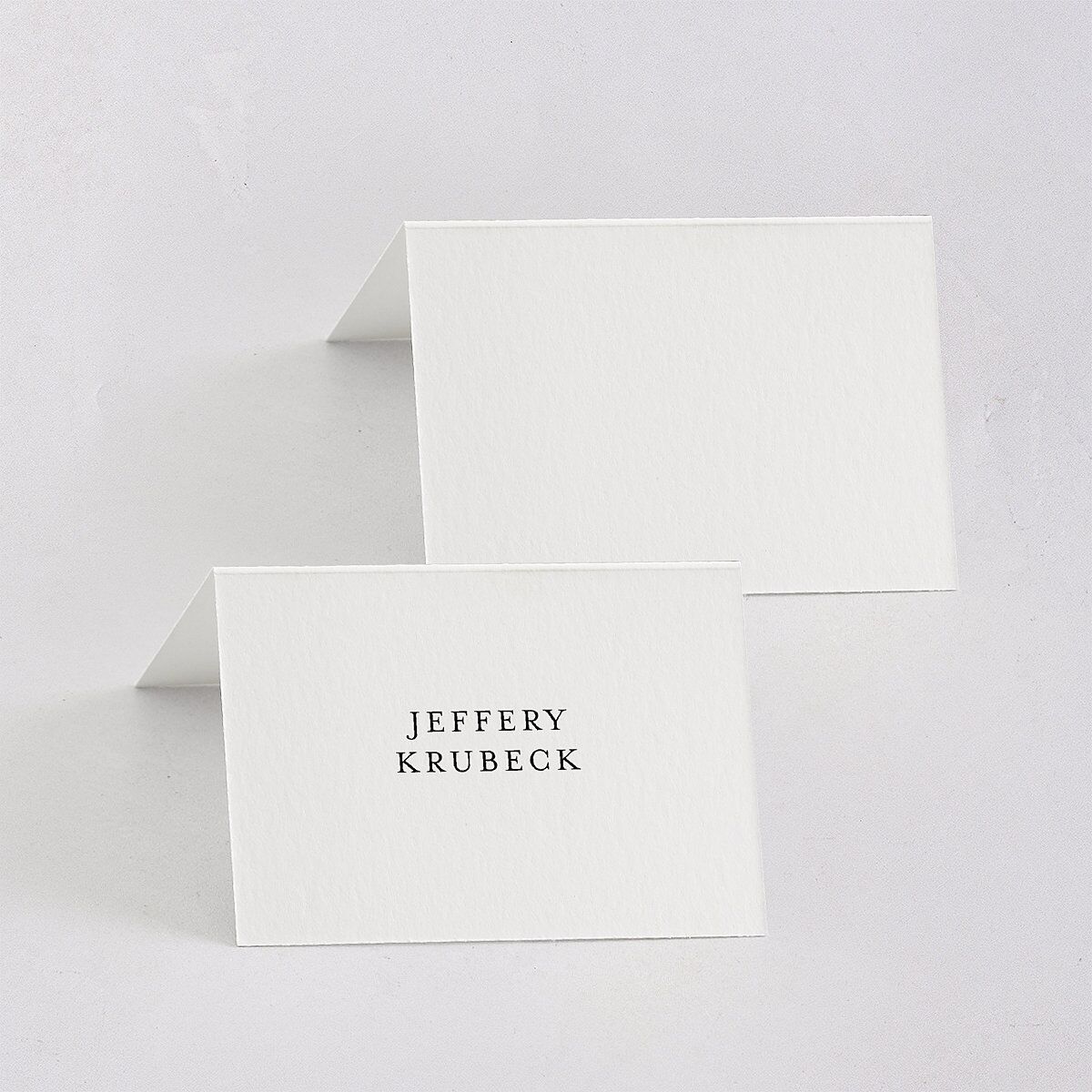 Monogram Slant Place Cards Licorice Signature